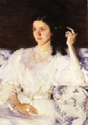 Cecilia Beaux Sita and Sarita(Girl with a Cat) oil painting